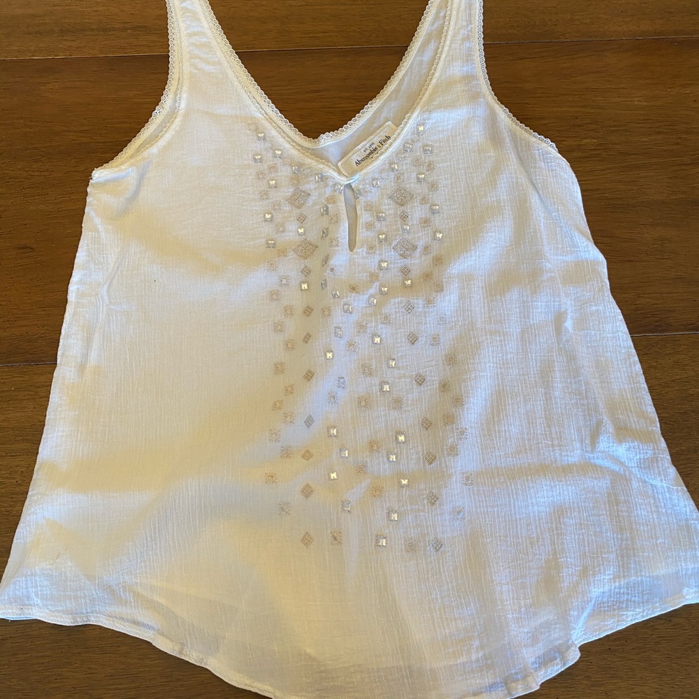 Abercrombie & Fitch Jewel Sequin Top
